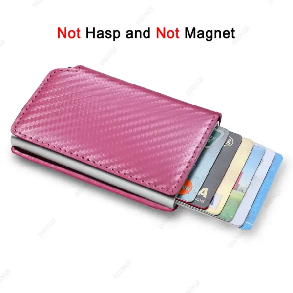 RFID Carbon Fiber Slim Wallet for Men - Image 17