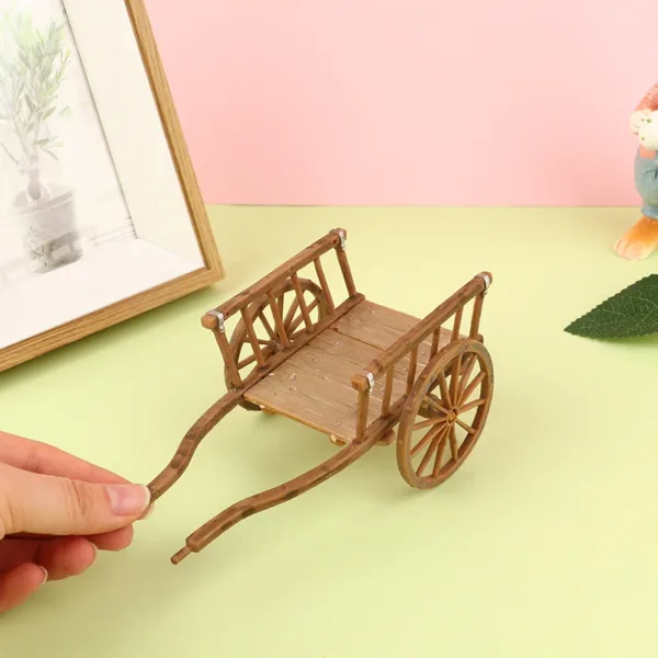 Miniature Assembled Cart Model for Dollhouse