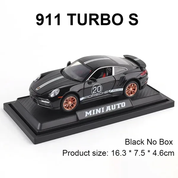 1:32 Porsche 911 Turbo S Diecast Car Model - Image 11