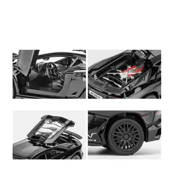 1:32 Lamborghini SV LP750-4 Diecast Car Model - Image 5