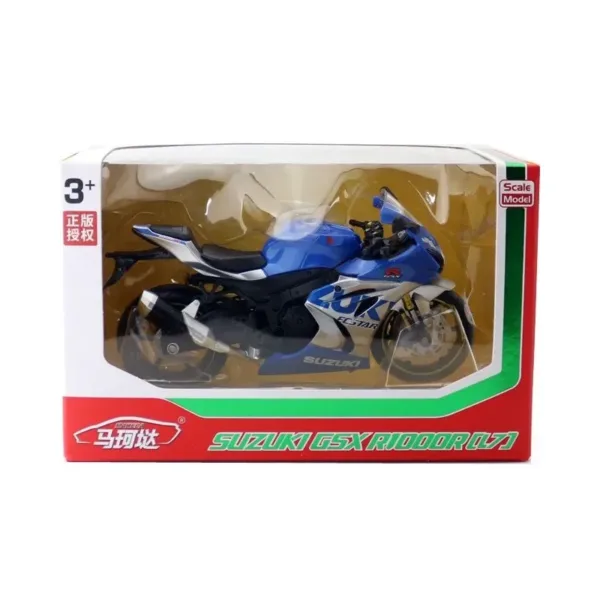 1:12 Scale Suzuki GSX R1000R Diecast Motorcycle - Image 6