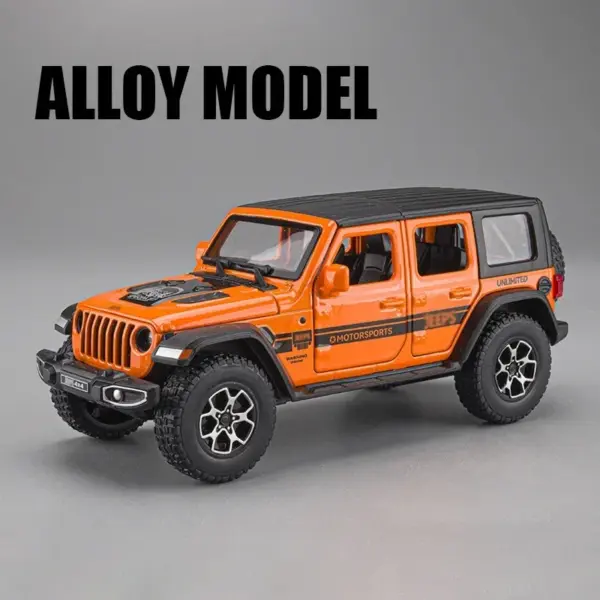 1:32 Alloy Jeep Wrangler Sahara Model Car - Image 9