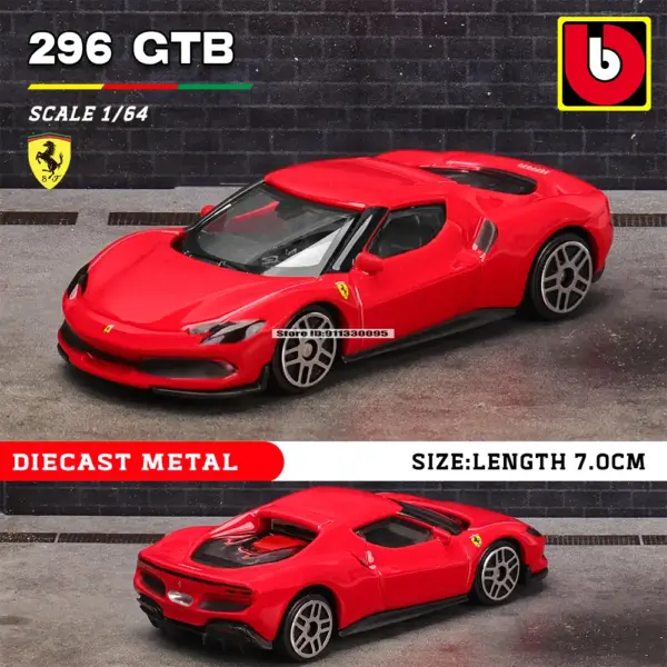 Bburago 1:64 Ferrari Diecast Car Collection - Image 2