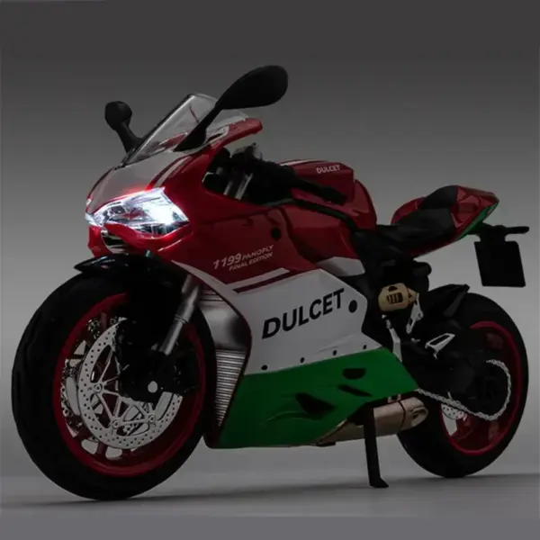 1:12 Scale Ducati Racing Motorcycle Diecast Model - Image 3