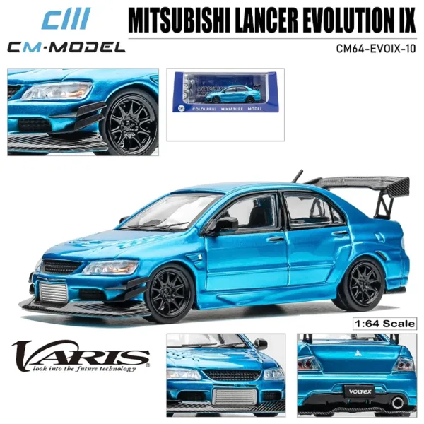 Mitsubishi Lancer Evolution IX Diecast Model 1:64 - Image 8