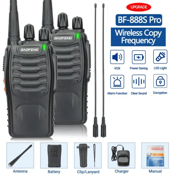 Baofeng BF-888S Walkie Talkie UHF Radio Set - Image 14