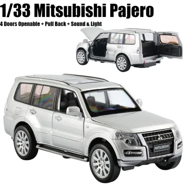 1/32 Mitsubishi Pajero Diecast Model Car - Image 7