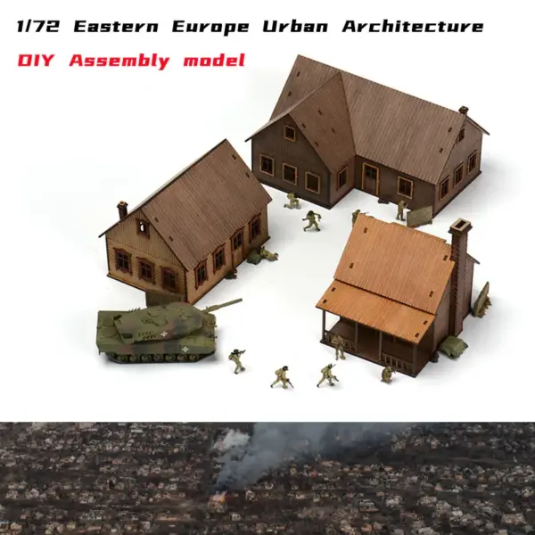 Eastern Europe Architecture 1/72 Wooden Model Set - Image 2