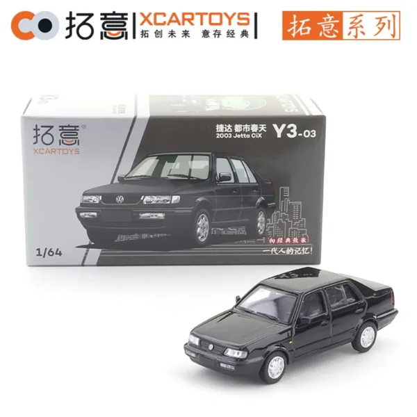 1/64 Scale Black Volkswagen Jetta Diecast Model