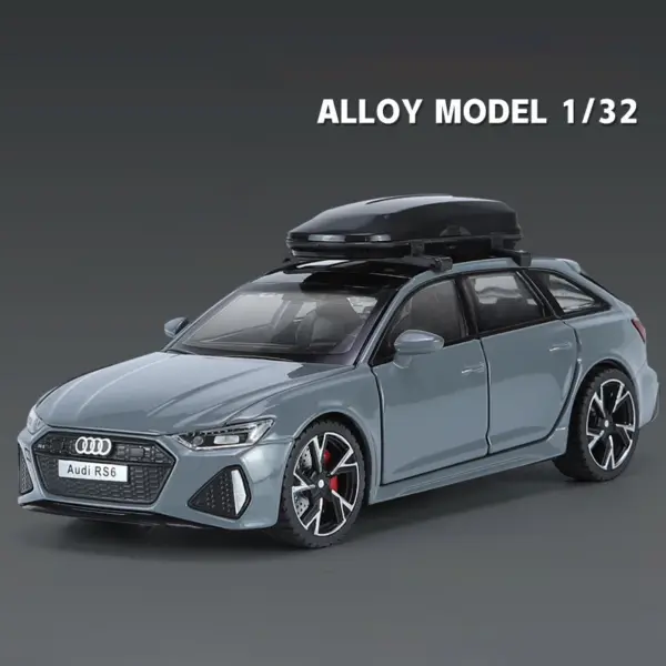 1:32 Audi RS6 Quattro Alloy Model Car - Image 8