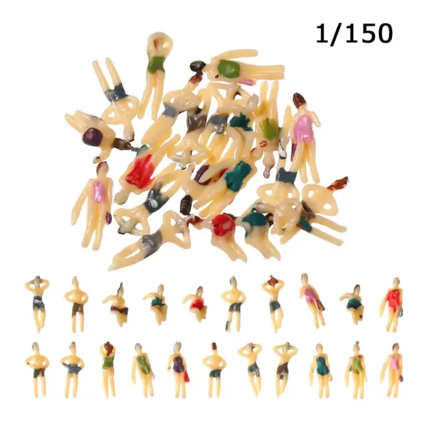 10Pcs Miniature Swimming Figures Assorted Poses - Image 9