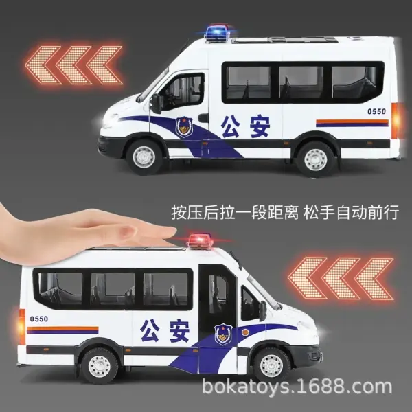 Iveco Police Car Diecast Model for Collectors - Image 4