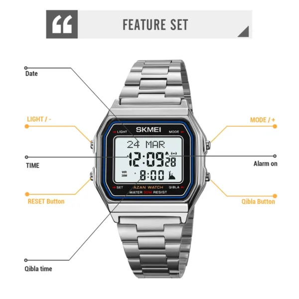 Digital Waterproof Sports Watch for Men Women - Image 5