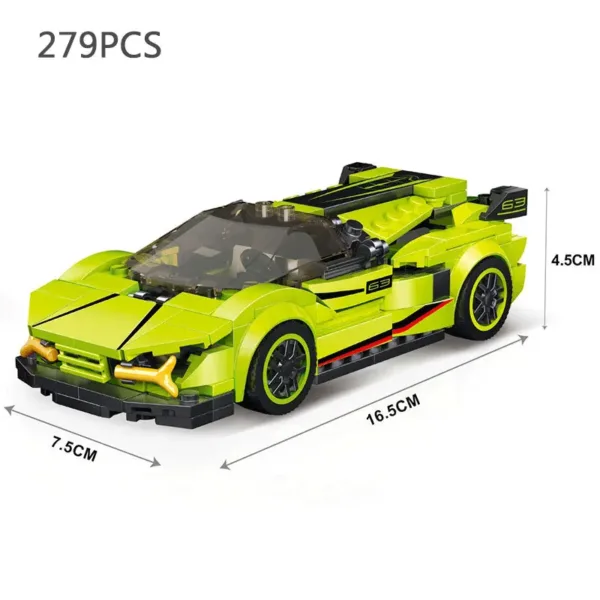 City Speed Champion Racing Car Building Blocks - Image 17