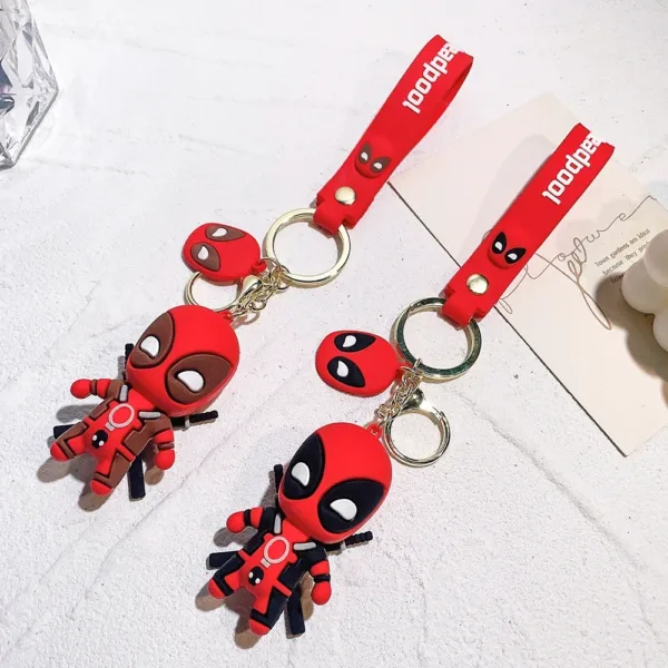 Deadpool Keychain Cute PVC Doll Figure - Image 6