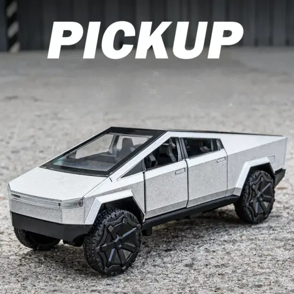 Tesla Pickup Truck Diecast Metal Model Car - Image 7