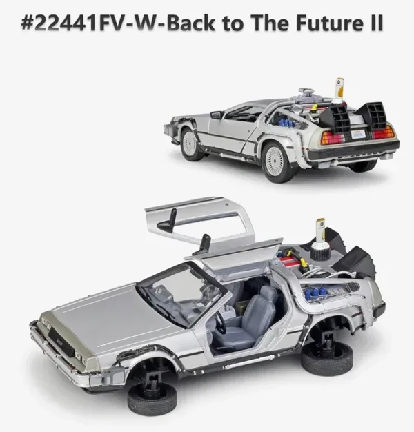 1:24 DMC-12 DeLorean Diecast Model Car - Image 12