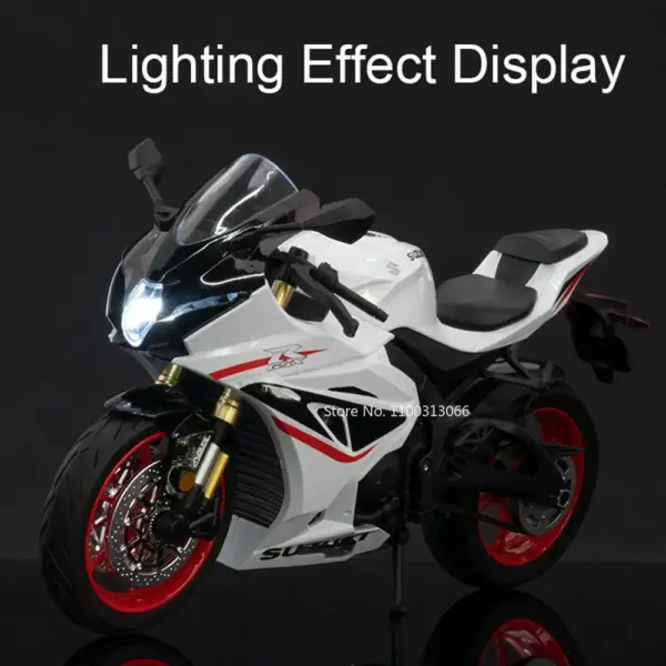 1:9 Suzuki GSX-1000R Diecast Motorcycle Model - Image 6