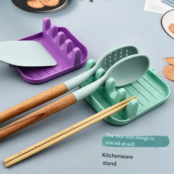 Plastic Spoon and Utensil Holder Rack