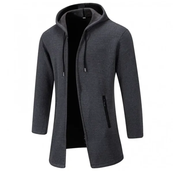 Men's Thick Hooded Coat for Autumn/Winter - Image 4