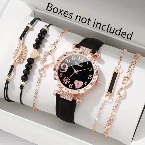 6-Piece Women's Watch and Bracelet Set