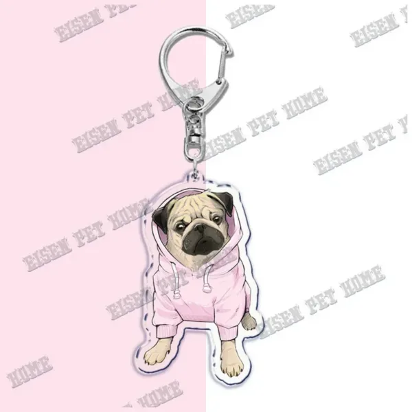 Cute PUG Keychain Pendant for All Occasions - Image 4