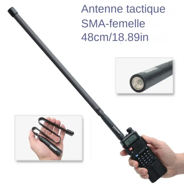 Dual Band SMA-Female Tactical Antenna 48cm - Image 5