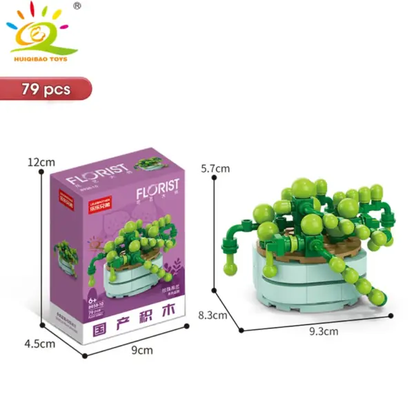 DIY Flower Succulent Building Blocks Set - Image 46