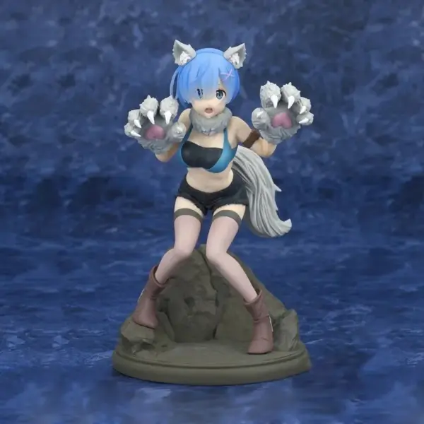 Rem Gray Wolf PVC Figure 19CM Collectible - Image 2