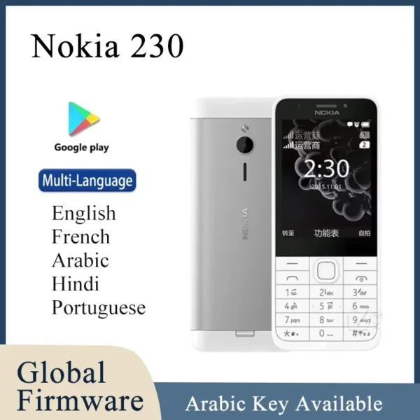 Nokia 230 Dual SIM Phone with Arabic Keyboard