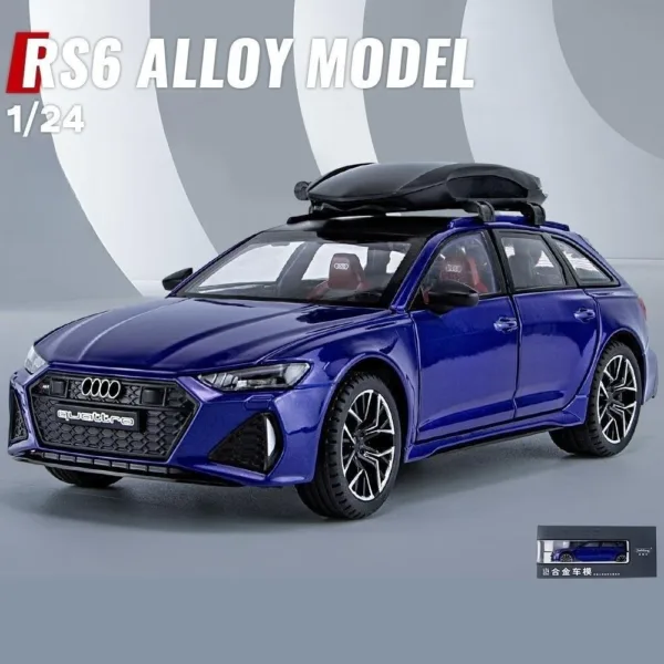 1/24 Audi RS6 Diecast Model Car Toy - Image 7