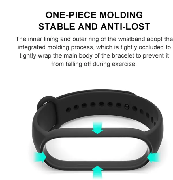 Silicone Wristband for Xiaomi Mi Band 3-6 - Image 2