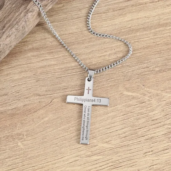 Christian Bling Jesus Head Pendant Necklace - Image 19