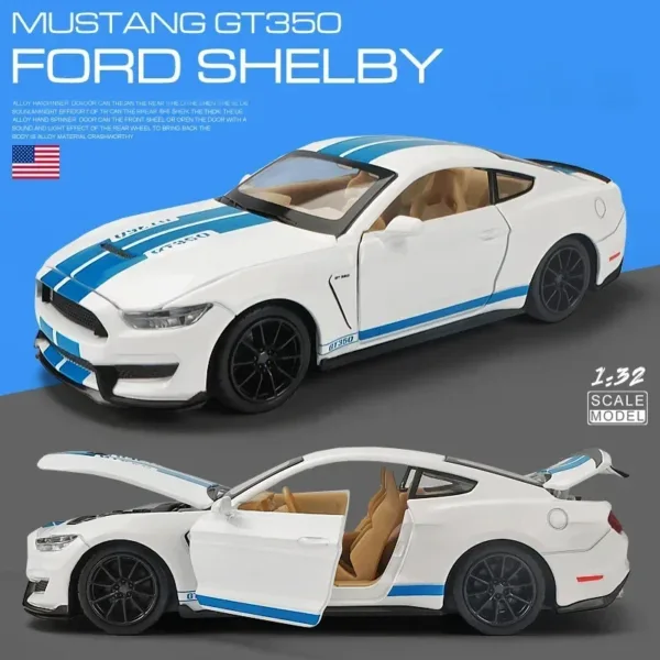 1:32 Ford Mustang Shelby GT350 Alloy Model Car - Image 8