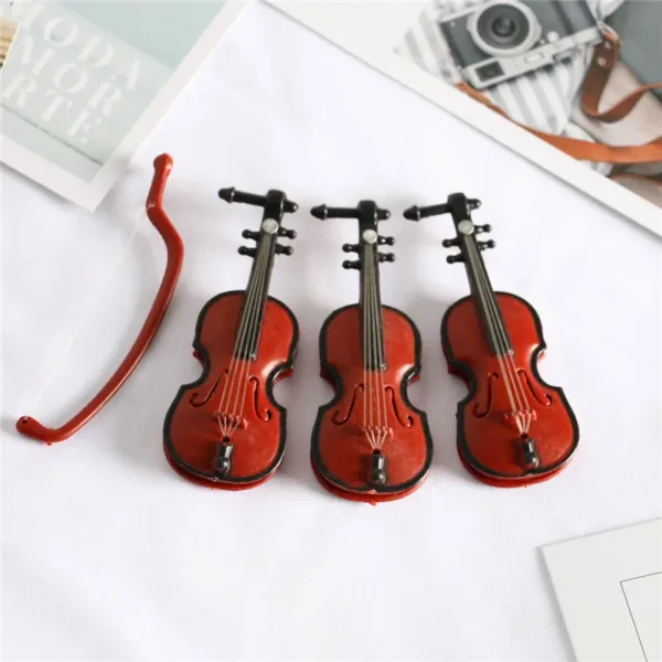 Miniature Violin Model for Dollhouses 1/6 1/12 - Image 4