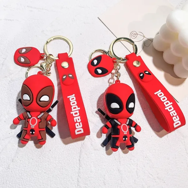 Deadpool Keychain Cute PVC Doll Figure - Image 3