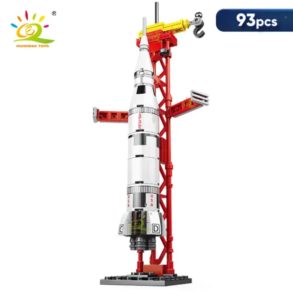 HUIQIBAO Mini Space Rocket Model Building Set - Image 11