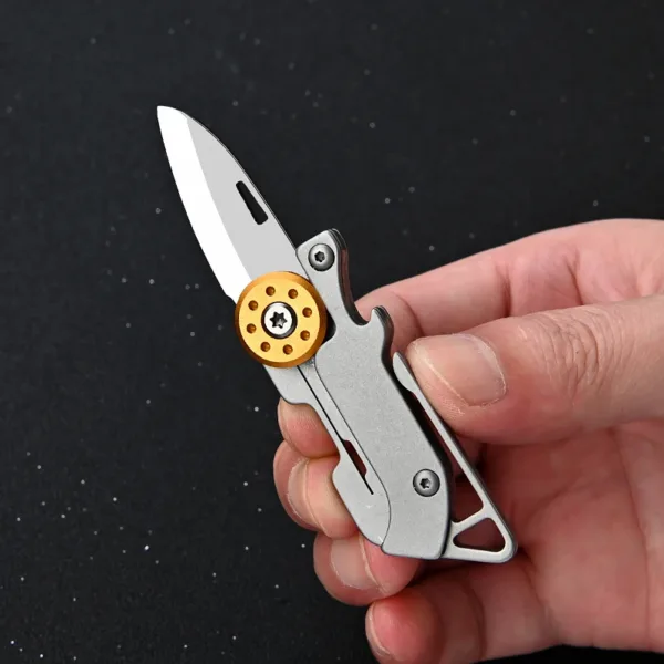 D2 Stainless Steel Folding Knife EDC Multi-Tool - Image 4