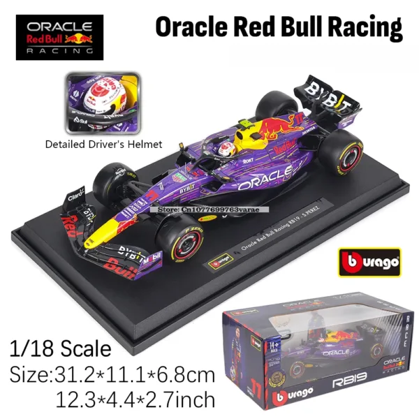 Bburago 1:18 Red Bull Racing RB19 Model Car - Image 5