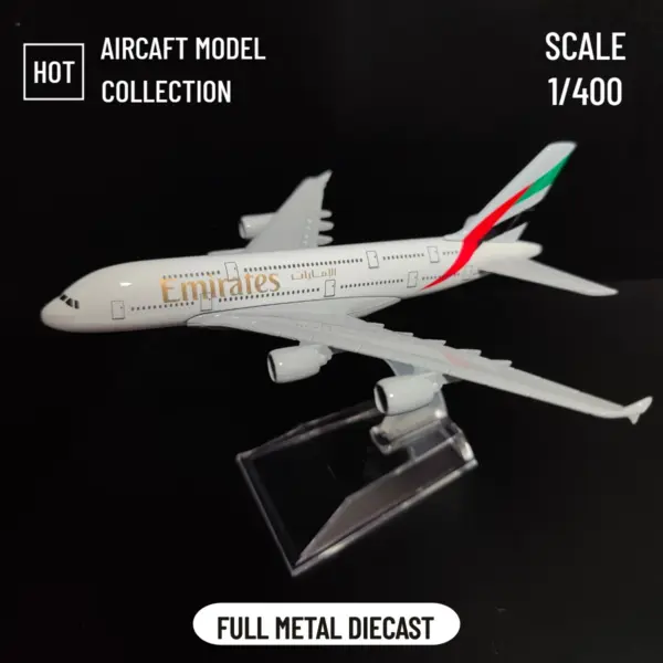 1:400 Metal Aircraft Model Emirates Airlines A380