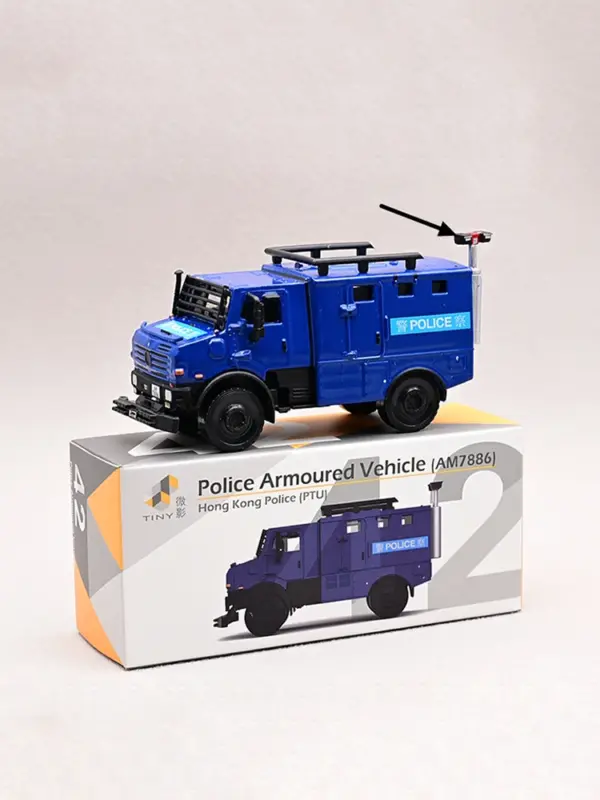 Mini Diecast Police Armored Vehicle 7CM Model - Image 5