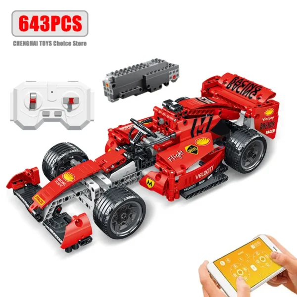 Remote Control Formula Car Building Blocks Set - Image 13