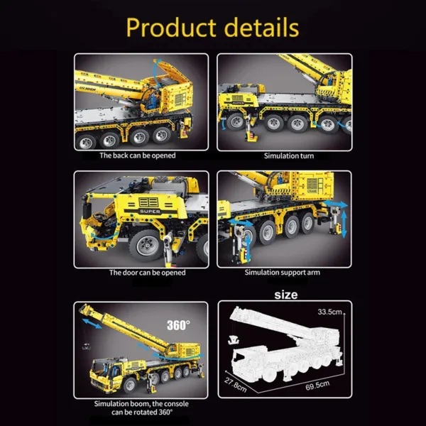 Remote Control Excavator Building Blocks Set - Image 6