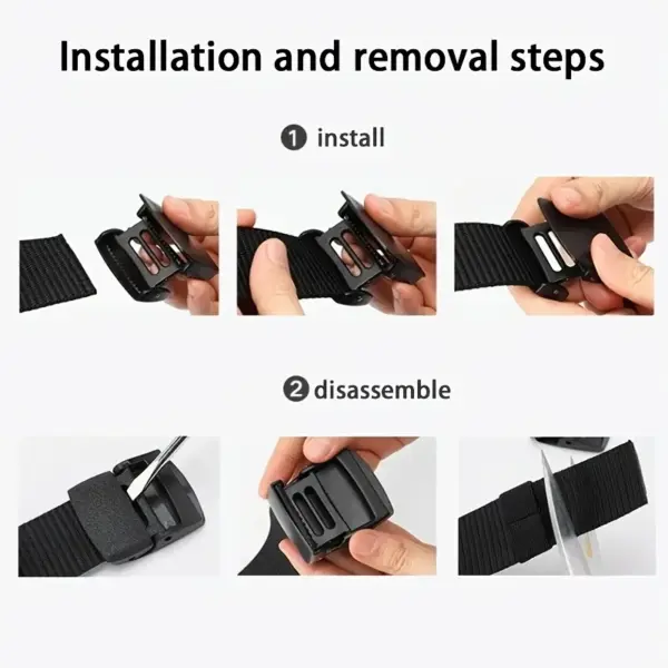 Unisex Canvas Tactical Belt for Outdoor Use - Image 2