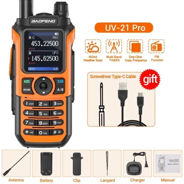 Baofeng UV-21 Pro Waterproof Walkie Talkie - Image 7