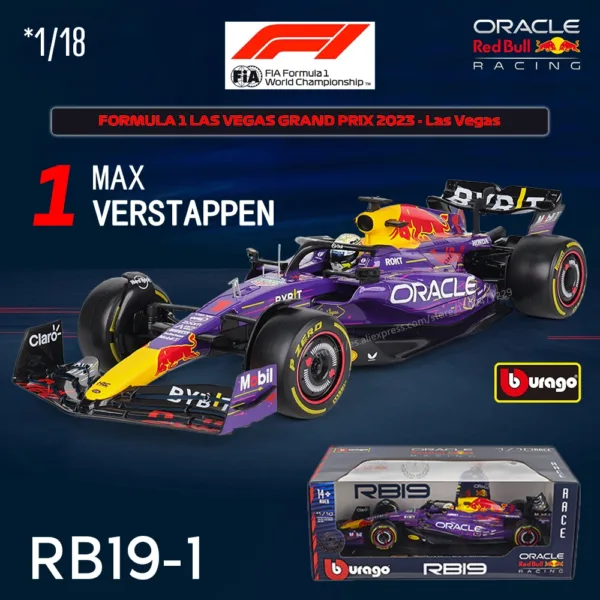 Bburago 1:18 Red Bull Racing RB19 Model Car