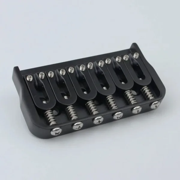 Black 6 and 7 String Electric Guitar Bridge