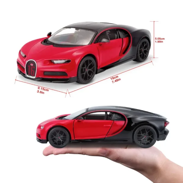 Maisto 1:24 Bugatti Chiron Die Cast Model - Image 5