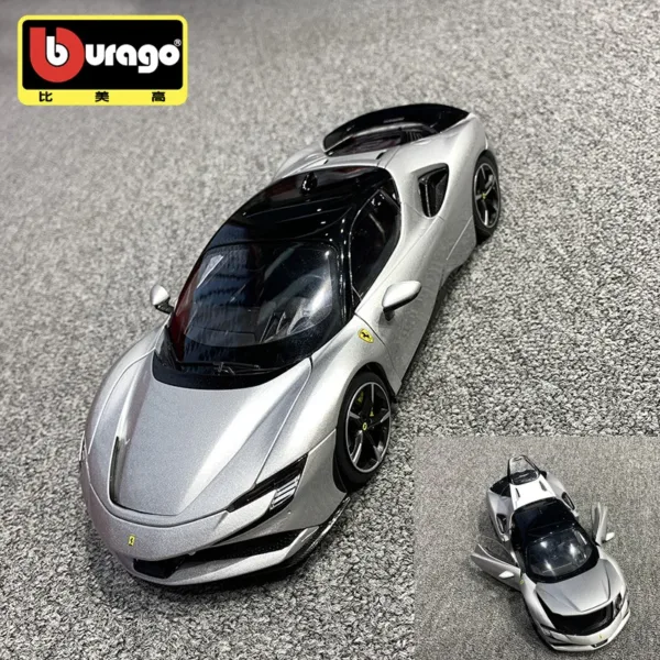 Bburago 1:18 Ferrari SF90 Stradale Diecast Model - Image 7