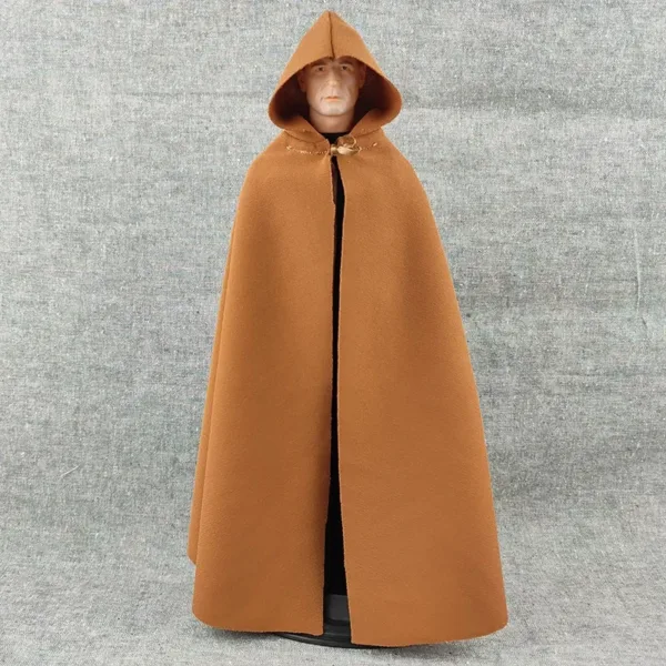 1:6 Scale Black Hooded Cloak for Action Figures - Image 10